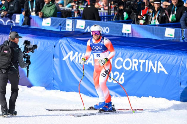 OLYMPICS - Winter Olympic Games, Olympische Spiele, Olympia, OS Milano Cortina 2026 BORMIO,ITALY,07.FEB.26 - OLYMPICS, ALPINE SKIING - Winter Olympic Games Milano Cortina 2026, downhill, men. Image shows Alexis Monney (SUI).  GEPAxpictures xGEPAxpictures xWo