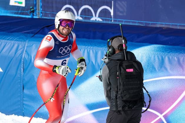 Alexis Monney (SUI) during the Olympic Winter games, Winterspiele,Spiele, Summer games Milano-Cortina 2026, Alpine Skiing Men s Downhill on February 07, 2026 at Stelvio Ski Centre in Bormio, Italy  Copyright: xSergioxBisi IPAxSportx xipa-agency.netx xx IPA_71061772 IPA_Agency_IPA71061772