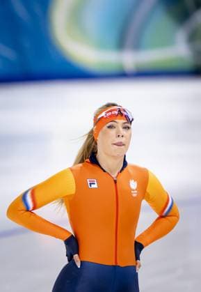 MILAN - Jutta Leerdam is training for the 1,000 meters in long track Speed skating, Eisschnelllauf at the Milan Speed Skating Stadium at the Milan Winter Olympics. SEM VAN DER WAL ANP xVIxANPxSportx xxANPxIVx 549907604 originalFilename: 549907604.jpg