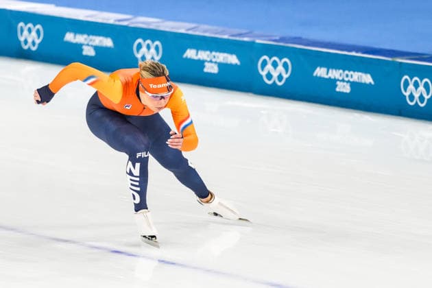 2026-02-07 - Milano Cortina 2026 Winter Olympics Training MILAN, ITALY - FEBRUARY 7: Jutta Leerdam of Netherlands during a training before the Milano Cortina 2026 Winter Olympics at the Milano Speed skating, Eisschnelllauf Arena on February 7, 2026 in Milan, Italy Milan Milano Speed Skating Arena Italy Content not available for redistribution in The Netherlands directly or indirectly through any third parties. Copyright: xAndrexWeeningx
