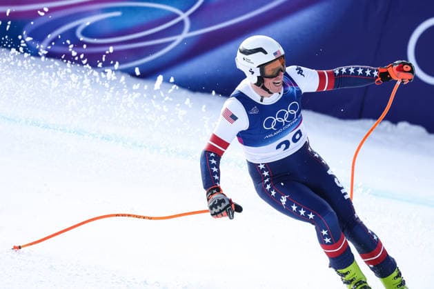 Sam Morse (USA) during the Olympic Winter games, Winterspiele,Spiele, Summer games Milano-Cortina 2026, Alpine Skiing Men s Downhill on February 07, 2026 at Stelvio Ski Centre in Bormio, Italy  Copyright: xSergioxBisi IPAxSportx xipa-agency.netx xx IPA_71063166 IPA_Agency_IPA71063166