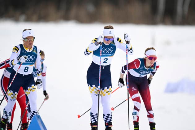VAL DI FIEMME, ITALIEN 20260207 Sveriges Frida Karlsson och Moa Ilar i damernas skiathlon 10+10 km under vinter-OS i Val di Femme i Italien. VAL DI FIEMME ITALIEN x10430x *** VAL DI FIEMME, ITALY 20260207 Swedens Frida Karlsson and Moa Ilar in the womens skiathlon 10 10 km during the Winter Olympics in Val di Femme, Italy VAL DI FIEMME ITALY x10430x  Copyright: xChristinexOlsson TTx OS 2026 SKIDOR