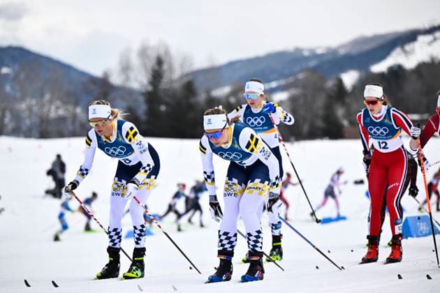 VAL DI FIEMME, ITALIEN 20260207 Sveriges Frida Karlsson, Moa Ilar, bakom är Ebba Andersson och Norges Kristin Austgulen Fosnäs i damernas skiathlon 10+10 km under vinter-OS i Val di Femme i Italien. *** Bilden ingar i SPORTPAKET. För övriga BETALBILD *** VAL DI FIEMME ITALIEN x10430x *** VAL DI FIEMME, ITALY 20260207 Swedens Frida Karlsson, Moa Ilar, behind is Ebba Andersson and Norways Kristin Austgulen Fosnäs in the womens skiathlon 10 10 km during the Winter Olympics in Val di Femme in Italy The picture is in the SPORTPAKET For others PAYPICTURE VAL DI FIEMME ITALY x10430x  Copyright: xChristinexOlsson TTx OS 2026 SKIDOR