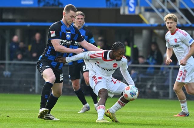 07 02 2026 Soccer Season 2025 2026 2 Soccer Bundesliga 21 Matchday SC Paderborn 07 SCP 1 FC Nuremberg FCN Club Sportfoto Zink xwoxzix DFL regulations prohibit any use of photographs as image sequences and or quasi video only for editorial use Tjark Scheller 25, SC Paderborn 07 Mohamed Ali Zoma 23, 1 FC Nuremberg FCN