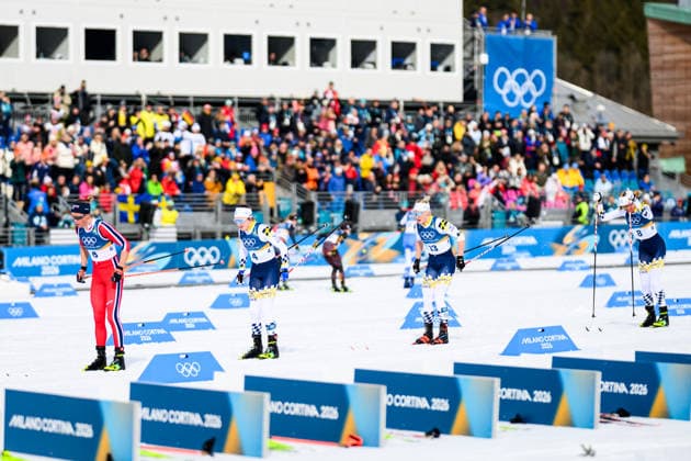 260207 Astrid oyre Slind of Norway, Ebba Andersson of Sweded, Jonna Sundling of Sweden and Frida Karlsson of Sweden compete in the women s 20 km cross-country skiing skiathlon during day 1 of the 2026 Winter Olympics on February 7, 2026 in Val di Fiemme. Photo: Maxim Thore BILDBYRAN kod MT MT0961 skidor cross-country skiing langrenn Olympic Games, Olympische Spiele, Olympia, OS olympics winter olympics os ol olympiska spel vinter-os olympiske leker milano cortina 2026 milan cortina 2026 milano cortina 2026 olympic games milano cortina 2026 winter olympic games milano cortina-os milano cortina-ol vinter-ol 1 bbeng skiathlon dam norge sverige *** 260207 Astrid oyre Slind of Norway, Ebba Andersson of Sweded, Jonna Sundling of Sweden and Frida Karlsson of Sweden compete in the women s 20 km cross country skiing skiathlon during day 1 of the 2026 Winter Olympics on February 7, 2026 in Val di Fiemme Photo Maxim Thore BILDBYRAN kod MT MT0961 skidor cross country skiing langrenn olympic games olympics winter olympics os ol olympiska spel vinter os olympiske leker milano cortina 2026 milan cortina 2026 milano cortina 2026 olympic games milano cortina 2026 winter olympic games milano cortina os milano cortina ol vinter ol 1 bbeng skiathlon dam norge sverige  Copyright: MAXIMxTHORE BB260207MT018
