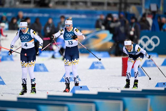 VAL DI FIEMME, ITALIEN 20260207 Sveriges Ebba Andersson, Jonna Sundling och Frida Karlsson i damernas skiathlon 10+10 km under vinter-OS i Val di Femme i Italien. *** Bilden ingar i SPORTPAKET. För övriga BETALBILD *** VAL DI FIEMME ITALIEN x10430x *** VAL DI FIEMME, ITALY 20260207 Swedens Ebba Andersson, Jonna Sundling and Frida Karlsson in the womens skiathlon 10 10 km during the Winter Olympics in Val di Femme in Italy The picture is in the SPORTPAKET For others PAYPICTURE VAL DI FIEMME ITALY x10430x  Copyright: xChristinexOlsson TTx OS 2026 SKIDOR