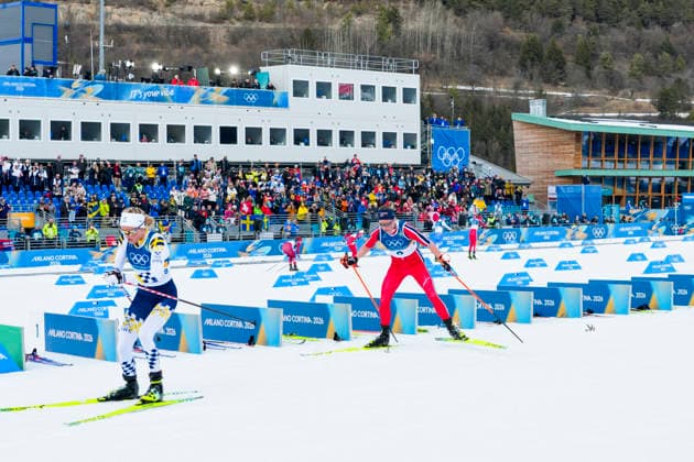 Winter Olympics in Milan Cortina 2026 Val di Fiemme, Italy 20260207. Frida Karlsson from Sweden and Astrid oyre Slind from Norway during the women s cross-country 20 km Skiathlon at Lago di Tesero during the Winter Olympics in Milano Cortina 2026. Photo: Lise Aserud NTB Val di Fiemme Italy EDITORIAL USE ONLY. RESTRICTED USE FOR BETTING COMPANIES Ref:_SPOUl3S44iZ_iI.jpg *** Winter Olympics in Milan Cortina 2026 Val di Fiemme, Italy 20260207 Frida Karlsson from Sweden and Astrid oyre Slind from Norway during the women s cross country 20 km Skiathlon at Lago di Tesero during the Winter Olympics in Milano Cortina 2026 Photo Lise Aserud NTB Val di Fiemme Italy EDITORIAL USE ONLY RESTRICTED USE FOR BETTING COMPANIES  Copyright: xLisexAserudx xNTBx