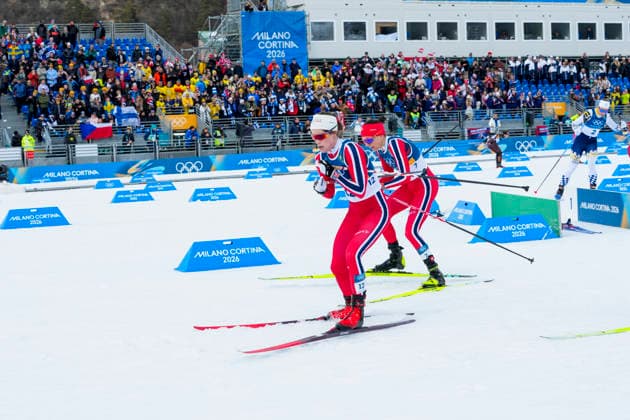 Winter Olympics in Milan Cortina 2026 Val di Fiemme, Italy 20260207. Kristin Austgulen Fosnaes from Norway and Heidi Weng from Norway during the women s cross-country 20 km Skiathlon at Lago di Tesero during the Winter Olympics in Milano Cortina 2026. Photo: Lise Aserud NTB Val di Fiemme Italy EDITORIAL USE ONLY. RESTRICTED USE FOR BETTING COMPANIES Ref:_SPOz0TlWtqfrmk.jpg *** Winter Olympics in Milan Cortina 2026 Val di Fiemme, Italy 20260207 Kristin Austgulen Fosnaes from Norway and Heidi Weng from Norway during the women s cross country 20 km Skiathlon at Lago di Tesero during the Winter Olympics in Milano Cortina 2026 Photo Lise Aserud NTB Val di Fiemme Italy EDITORIAL USE ONLY RESTRICTED USE FOR BETTING COMPANIES  Copyright: xLisexAserudx xNTBx