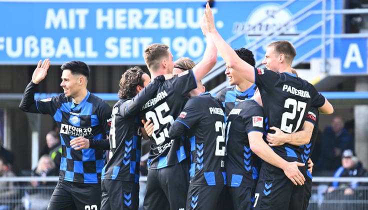 07 02 2026 Soccer Season 2025 2026 2 Soccer Bundesliga 21 Matchday SC Paderborn 07 SCP 1 FC Nürnberg FCN Club Sportfoto Zink xwoxzix DFL regulations prohibit any use of photographs as image sequences and or quasi video only for editorial use Torjubel Jubel nach Treffer Tor Torschuß zum 2 0 durch Laurin Curda 17, SC Paderborn 07