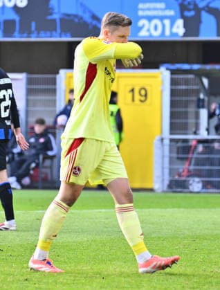 07 02 2026 Soccer Season 2025 2026 2 Soccer Bundesliga 21 Matchday SC Paderborn 07 SCP 1 FC Nuremberg FCN Club Sportfoto Zink xwoxzix DFL regulations prohibit any use of photographs as image sequences and or quasi video only for editorial use Jan Reichert 1, 1 FC Nuremberg FCN disappointed disappointment
