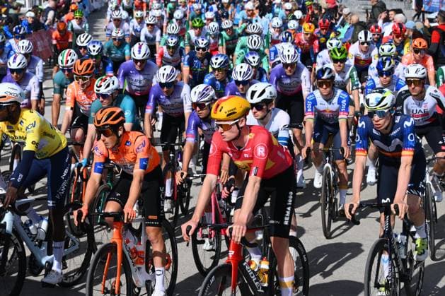 Tour of Valencia 2026 Stage 4 TEULADA MORAIRA, SPAIN - FEBRUARY 07 : Illustration picture of the peloton with Evenepoel Remco (BEL) of Red Bull BORA Hansgrohe during stage 4 of the 77th edition of Volta a la Comunitat Valenciana an UCI ProSeries 2.Pro cycling road race stage for Men Elite of 172.2 km with start in La Nucia and finish in Teulada Moraira on February 7, 2026 in Teulada Moraira, Spain, 07 02 2026 Teulada Moraira Spain  Copyright: xVincentxKalutx
