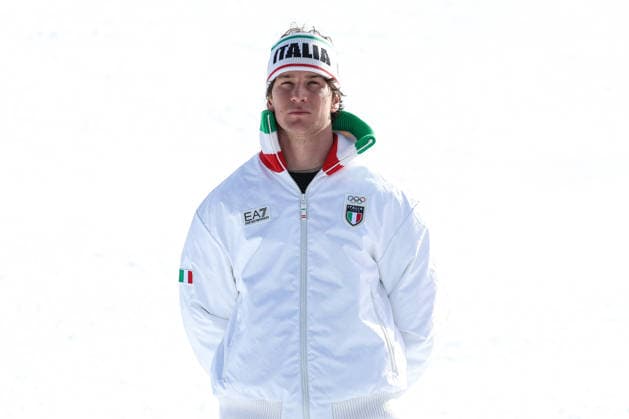 Giovanni Franzoni (ITA) happiness after winning the silver medal during the Olympic Winter games, Winterspiele,Spiele, Summer games Milano-Cortina 2026, Alpine Skiing Men s Downhill on February 07, 2026 at Stelvio Ski Centre in Bormio, Italy  Copyright: xSergioxBisi IPAxSportx xipa-agency.netx xx IPA_71064431 IPA_Agency_IPA71064431