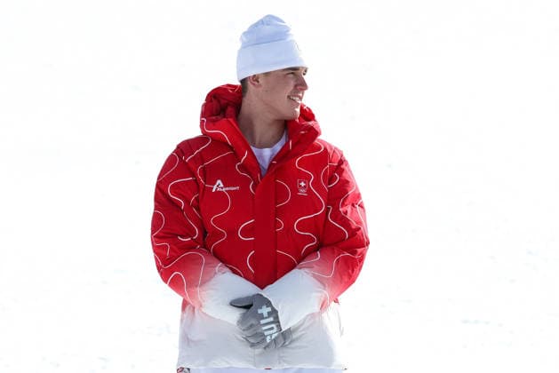 Franjo von Allmen (SUI) happiness after winning the gold medal during the Olympic Winter games, Winterspiele,Spiele, Summer games Milano-Cortina 2026, Alpine Skiing Men s Downhill on February 07, 2026 at Stelvio Ski Centre in Bormio, Italy  Copyright: xSergioxBisi IPAxSportx xipa-agency.netx xx IPA_71064440 IPA_Agency_IPA71064440