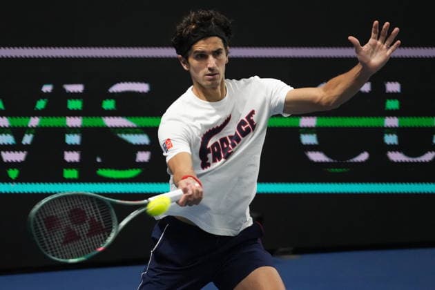 TENNIS - DAVIS CUP 2026 - FRANCE v SLOVAKIA Pierre - Hugues Herbert of French during the Davis Cup 2026, Qualifiers tennis event on 7 February 2026 at Le Chaudron in Le Portel, France - Photo Laurent Lairys Le PortelFrance  Copyright: xLaurentxLairysx