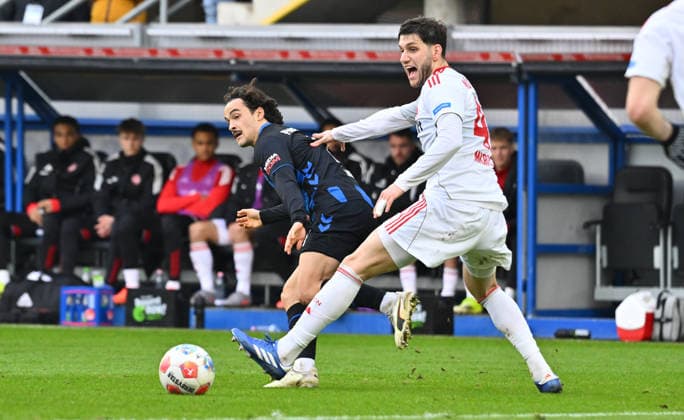 07 02 2026 Soccer Season 2025 2026 2 Soccer Bundesliga 21 Matchday SC Paderborn 07 SCP 1 FC Nuremberg FCN Club Sportfoto Zink xwoxzix DFL regulations prohibit any use of photographs as image sequences and or quasi video only for editorial use Mika Baur 14, SC Paderborn 07 Styopa Mkrtchyan 44, 1 FC Nuremberg FCN