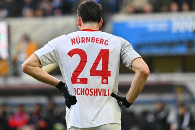 07 02 2026 Soccer Season 2025 2026 2 Soccer Bundesliga 21 Matchday SC Paderborn 07 SCP 1 FC Nuremberg FCN Club Sportfoto Zink xwoxzix DFL regulations prohibit any use of photographs as image sequences and or quasi video only for editorial use Luka Lochoshvili 24, 1 FC Nuremberg FCN