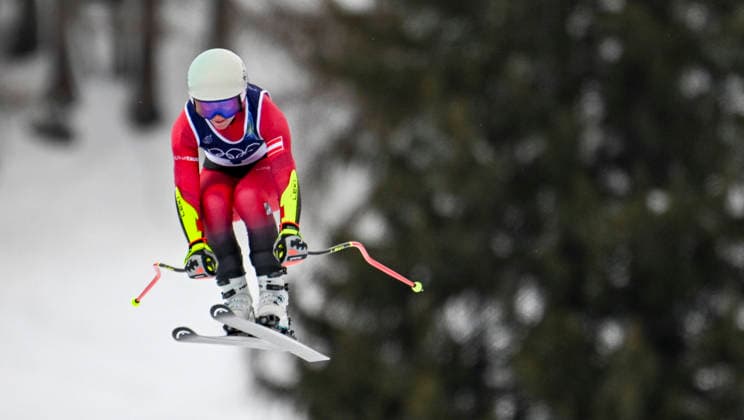 OLYMPICS - Winter Olympic Games, Olympische Spiele, Olympia, OS Milano Cortina 2026 CORTINA D AMPEZZO,ITALY,07.FEB.26 - OLYMPICS, ALPINE SKIING - Winter Olympic Games Milano Cortina 2026, downhill training, women. Image shows Ariane Raedler (AUT).  GEPAxpictures xAlexanderxSolc