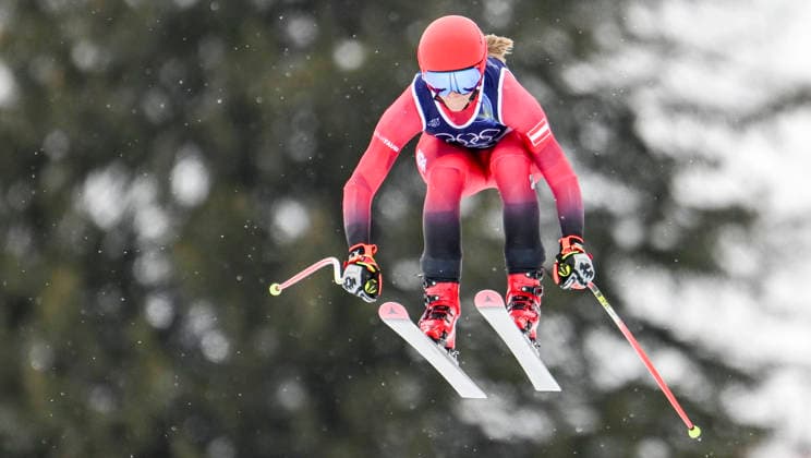 OLYMPICS - Winter Olympic Games, Olympische Spiele, Olympia, OS Milano Cortina 2026 CORTINA D AMPEZZO,ITALY,07.FEB.26 - OLYMPICS, ALPINE SKIING - Winter Olympic Games Milano Cortina 2026, downhill training, women. Image shows Mirjam Puchner (AUT).  GEPAxpictures xAlexanderxSolc