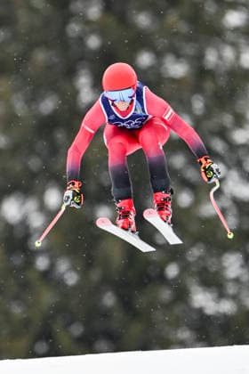 OLYMPICS - Winter Olympic Games, Olympische Spiele, Olympia, OS Milano Cortina 2026 CORTINA D AMPEZZO,ITALY,07.FEB.26 - OLYMPICS, ALPINE SKIING - Winter Olympic Games Milano Cortina 2026, downhill training, women. Image shows Mirjam Puchner (AUT).  GEPAxpictures xAlexanderxSolc