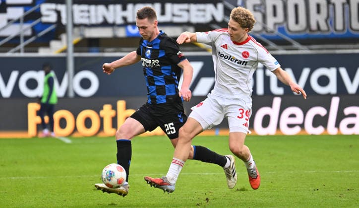 07 02 2026 Soccer Season 2025 2026 2 Soccer Bundesliga 21 Matchday SC Paderborn 07 SCP 1 FC Nürnberg FCN Club Sportfoto Zink xwoxzix DFL regulations prohibit any use of photographs as image sequences and or quasi video only for editorial use Tjark Scheller 25, SC Paderborn 07 Piet Scobel 39, 1 FC Nürnberg FCN