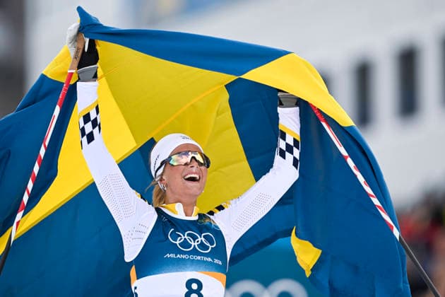 VAL DI FIEMME, ITALY 20260207 Sweden s Frida Karlsson takes gold in the women s skiathlon 10+10 km during the Winter Olympics in Val di Femme in Italy. VAL DI FIEMME ITALY x10430x *** VAL DI FIEMME, ITALY 20260207 Sweden s Frida Karlsson takes gold in the women s skiathlon 10 10 km during the Winter Olympics in Val di Femme in Italy VAL DI FIEMME ITALY x10430x  Copyright: xChristinexOlsson TTx OLYMPICS 2026 SKIING