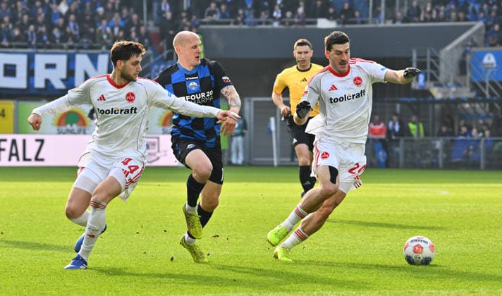 07 02 2026 Soccer Season 2025 2026 2 Soccer Bundesliga 21 Matchday SC Paderborn 07 SCP 1 FC Nürnberg FCN Club Sportfoto Zink xwoxzix DFL regulations prohibit any use of photographs as image sequences and or quasi video only for editorial use Styopa Mkrtchyan 44, 1 FC Nürnberg FCN Sven Michel 11, SC Paderborn 07 Luka Lochoshvili 24, 1 FC Nürnberg FCN