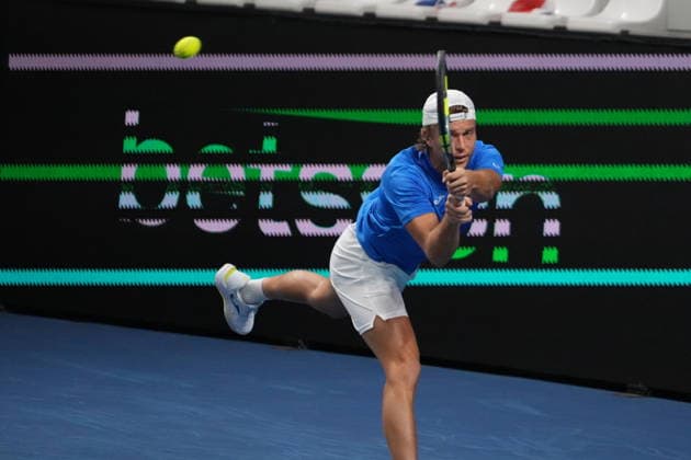 February 7, 2026, Le Portel, Bretagne, France: Alexandre Muller of French during the Davis Cup 2026, Qualifiers tennis event on 7 February 2026 at Le Chaudron in Le Portel, France - Photo Le Portel France - ZUMAl193 20260207_zsp_l193_027 Copyright: xLaurentxLairysx