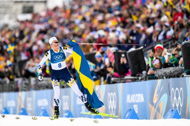 260207 Frida Karlsson of Sweden celebrates when competing in the women s 20 km cross-country skiing skiathlon during day 1 of the 2026 Winter Olympics on February 7, 2026 in Val di Fiemme. Photo: Maxim Thore BILDBYRAN kod MT MT0961 skidor cross-country skiing langrenn Olympic Games, Olympische Spiele, Olympia, OS olympics winter olympics os ol olympiska spel vinter-os olympiske leker milano cortina 2026 milan cortina 2026 milano cortina 2026 olympic games milano cortina 2026 winter olympic games milano cortina-os milano cortina-ol vinter-ol 1 bbeng skiathlon dam os-guld guld jubel medalj sverige *** 260207 Frida Karlsson of Sweden celebrates when competing in the women s 20 km cross country skiing skiathlon during day 1 of the 2026 Winter Olympics on February 7, 2026 in Val di Fiemme Photo Maxim Thore BILDBYRAN kod MT MT0961 skidor cross country skiing langrenn olympic games olympics winter olympics os ol olympiska spel vinter os olympiske leker milano cortina 2026 milan cortina 2026 milano cortina 2026 olympic games milano cortina 2026 winter olympic games milano cortina os milano cortina ol vinter ol 1 bbeng skiathlon dam os guld guld jubel medalj sverige  Copyright: MAXIMxTHORE BB260207MT068