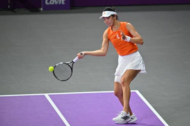 Saisai Zheng and Xinyu Wang of China play against Sara Sorribes Tormo of Spain and Kamilla Rakhimova of Uzbekistan during the Transylvania Open 2026 double final, a WTA250 Tournament, at BT Arena, in Cluj-Napoca, Romania, February 07, 2025. Transylvania Open 2026 - WTA, Tennis Damen 250 Tournament - Double FinalCluj Napoca Romania  Copyright: xAlexxNicodim Shutterstockx 16526889bl