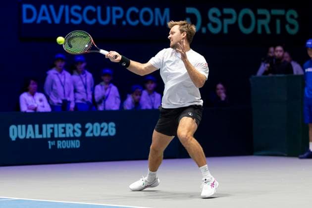 Davis Cup Germany Peru, 07 02 2026 Krawietz GER during the Davis Cup Davis Cup Germany Peru at CASTELLO on February 7, 2026 in Duesseldorf, Germany Copyright: xBEAUTIFULxSPORTS KennyxBeelex
