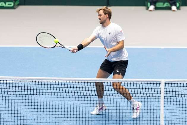 Davis Cup Germany Peru, 07 02 2026 Krawietz GER during the Davis Cup Davis Cup Germany Peru at CASTELLO on February 7, 2026 in Duesseldorf, Germany Copyright: xBEAUTIFULxSPORTS KennyxBeelex