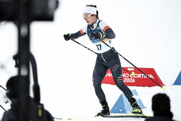 ITALY, TRENTINO-SOUTH TYROL - FEBRUARY 7, 2026: Dariya Nepryaeva of Russia competes in a women s 10km + 10km skiathlon race during the 2026 Winter Olympic Games, Olympische Spiele, Olympia, OS at the Tesero Cross-Country Skiing Stadium 2026 Winter Olympics: Cross-Country Skiing  - ZUMAt113 20260207_zaa_t113_171 Copyright: xMikhailxTereshchenkox