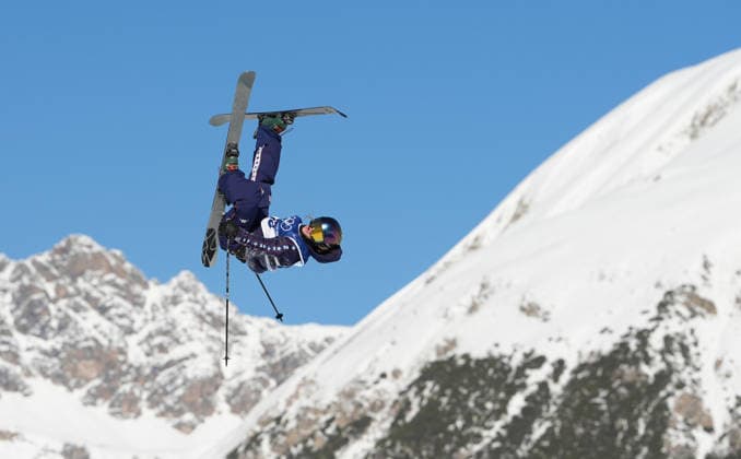 (260207) -- LIVIGNO, Feb. 7, 2026 -- Grace Henderson of the United States competes during the freestyle skiing women s freeski slopestyle qualification of the Milan-Cortina 2026 Olympic Winter games, Winterspiele,Spiele, Summer games in Livigno, Italy, Feb. 7, 2026. ) (MICO2026)ITALY-LIVIGNO-OLYMPIC WINTER GAMES-FREESTYLE SKIING-WOMEN S FREESKI SLOPESTYLE WuxHuiwo 