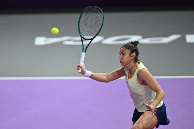 Sara Sorribes Tormo of Spain and Kamilla Rakhimova of Uzbekistan play against Saisai Zheng and Xinyu Wang of China during the Transylvania Open 2026 double final, a WTA250 Tournament, at BT Arena, in Cluj-Napoca, Romania, February 07, 2025. Transylvania Open 2026 - WTA, Tennis Damen 250 Tournament - Double FinalCluj Napoca Romania  Copyright: xAlexxNicodim Shutterstockx 16526889co