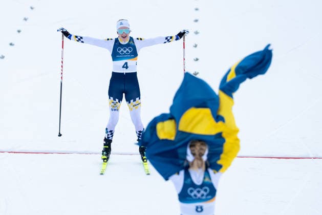 Cross-Country Skiing - Milano Cortina 2026 Winter Olympics: Day 1 Ebba Andersson, Frida Karlsson during Milano Cortina 2026 Winter Olympics Women™s skiathlon at Tesero Cross-Country Skiing Stadium in Val di Fiemme on February 7, 2026 Val di Fiemme Italy  Copyright: xFotoxOlimpikx originalFilename:jastrzebowski-crosscou260207_npYkL.jpg