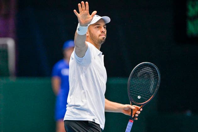Tim Pütz GER 07 02 2026 Tennis Davis Cup Qualifiers 2026 Germany vs Peru , Castello, Duesseldorf, Copyright: xpepphotox xHorstxMauelshagenx pep00321, pep_20260207_hm