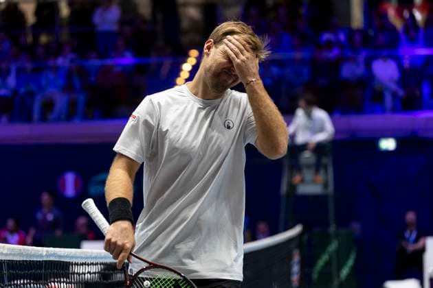 Davis Cup Germany Peru, 07 02 2026 Kevin Kravitetz GER during the Davis Cup Davis Cup Germany Peru at CASTELLO on February 7, 2026 in Duesseldorf, Germany Copyright: xBEAUTIFULxSPORTS KennyxBeelex