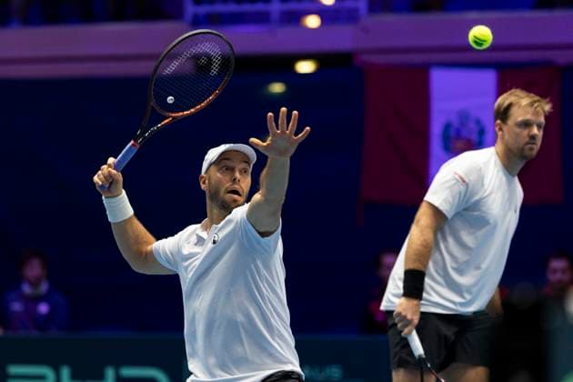 Davis Cup Germany Peru, 07 02 2026 Krawietz and Puetz GER during the Davis Cup Davis Cup Germany Peru at CASTELLO on February 7, 2026 in Duesseldorf, Germany Copyright: xBEAUTIFULxSPORTS KennyxBeelex