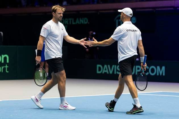 Davis Cup Germany Peru, 07 02 2026 Krawietz and Puetz GER during the Davis Cup Davis Cup Germany Peru at CASTELLO on February 7, 2026 in Duesseldorf, Germany Copyright: xBEAUTIFULxSPORTS KennyxBeelex