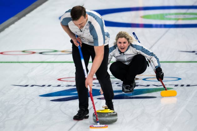 260207 Kristin Skaslien and Magnus Nedregotten of Norway competes in a round robin mixed doubles curling match against Estonia during day 1 of the 2026 Winter Olympics on February 7, 2026 in Cortina. Photo: Jon Olav Nesvold BILDBYRAN COP 217 JE0110 curling Olympic Games, Olympische Spiele, Olympia, OS olympics winter olympics os ol olympiska spel vinter-os olympiske leker milano cortina 2026 milan cortina 2026 milano cortina 2026 olympic games milano cortina 2026 winter olympic games milano cortina-os milano cortina-ol vinter-ol 1 bbeng norge *** 260207 Kristin Skaslien and Magnus Nedregotten of Norway competes in a round robin mixed doubles curling match against Estonia during day 1 of the 2026 Winter Olympics on February 7, 2026 in Cortina Photo Jon Olav Nesvold BILDBYRAN COP 217 JE0110 curling olympic games olympics winter olympics os ol olympiska spel vinter os olympiske leker milano cortina 2026 milan cortina 2026 milano cortina 2026 olympic games milano cortina 2026 winter olympic games milano cortina os milano cortina ol vinter ol 1 bbeng norge  Copyright: JONxOLAVxNESVOLD BB260207JE039
