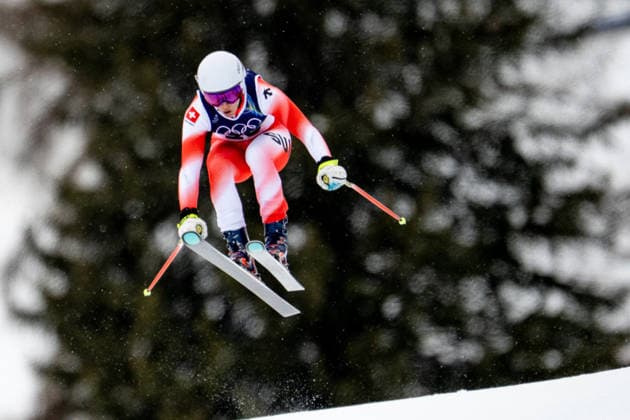 OLYMPICS - Winter Olympic Games, Olympische Spiele, Olympia, OS Milano Cortina 2026 CORTINA D AMPEZZO,ITALY,07.FEB.26 - OLYMPICS, ALPINE SKIING - Winter Olympic Games Milano Cortina 2026, preview, downhill training, women. Image shows Jasmine Flury (SUI).  GEPAxpictures xAlexanderxSolc