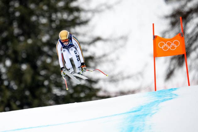 OLYMPICS - Winter Olympic Games, Olympische Spiele, Olympia, OS Milano Cortina 2026 CORTINA D AMPEZZO,ITALY,07.FEB.26 - OLYMPICS, ALPINE SKIING - Winter Olympic Games Milano Cortina 2026, preview, downhill training, women. Image shows Emma Aicher (GER).  GEPAxpictures xAlexanderxSolc