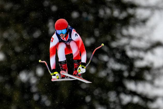 OLYMPICS - Winter Olympic Games, Olympische Spiele, Olympia, OS Milano Cortina 2026 CORTINA D AMPEZZO,ITALY,07.FEB.26 - OLYMPICS, ALPINE SKIING - Winter Olympic Games Milano Cortina 2026, preview, downhill training, women. Image shows Malorie Blanc (SUI).  GEPAxpictures xAlexanderxSolc