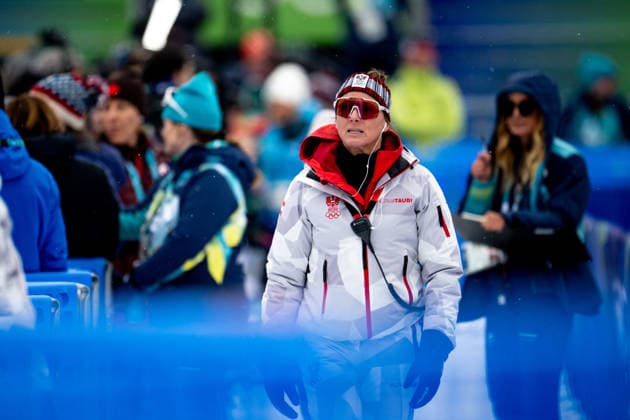OLYMPICS - Winter Olympic Games, Olympische Spiele, Olympia, OS Milano Cortina 2026 CORTINA D AMPEZZO,ITALY,07.FEB.26 - OLYMPICS, ALPINE SKIING - Winter Olympic Games Milano Cortina 2026, preview, downhill training, women. Image shows press officer Manuela Riegeler (Ski Austria).  GEPAxpictures xAlexanderxSolc