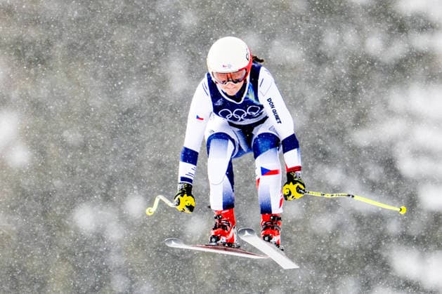 OLYMPICS - Winter Olympic Games, Olympische Spiele, Olympia, OS Milano Cortina 2026 CORTINA D AMPEZZO,ITALY,07.FEB.26 - OLYMPICS, ALPINE SKIING - Winter Olympic Games Milano Cortina 2026, preview, downhill training, women. Image shows Elisa Maria Negri (CZE).  GEPAxpictures xAlexanderxSolc