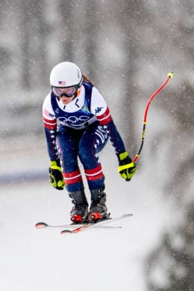 OLYMPICS - Winter Olympic Games, Olympische Spiele, Olympia, OS Milano Cortina 2026 CORTINA D AMPEZZO,ITALY,07.FEB.26 - OLYMPICS, ALPINE SKIING - Winter Olympic Games Milano Cortina 2026, preview, downhill training, women. Image shows Mary Bocock (USA).  GEPAxpictures xAlexanderxSolc