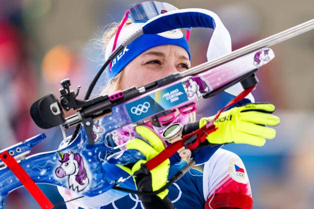 XXV Winter Olympic Games, Olympische Spiele, Olympia, OS February 7, 2026, Anterselva. Biathletes training. Marketa Davidova from the Czech Republic. (CTKxPhoto OndrejxDeml) CTKPhotoP2026020704420  CTKPhotoP2026020704420