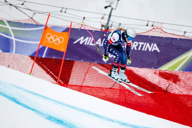 OLYMPICS - Winter Olympic Games, Olympische Spiele, Olympia, OS Milano Cortina 2026 CORTINA D AMPEZZO,ITALY,07.FEB.26 - OLYMPICS, ALPINE SKIING - Winter Olympic Games Milano Cortina 2026, preview, downhill training, women. Image shows Lindsey Vonn (USA).  GEPAxpictures xMaticxKlansek