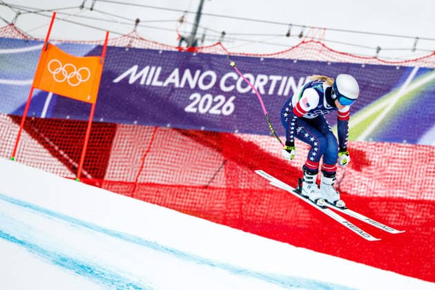 OLYMPICS - Winter Olympic Games, Olympische Spiele, Olympia, OS Milano Cortina 2026 CORTINA D AMPEZZO,ITALY,07.FEB.26 - OLYMPICS, ALPINE SKIING - Winter Olympic Games Milano Cortina 2026, preview, downhill training, women. Image shows Lindsey Vonn (USA).  GEPAxpictures xMaticxKlansek