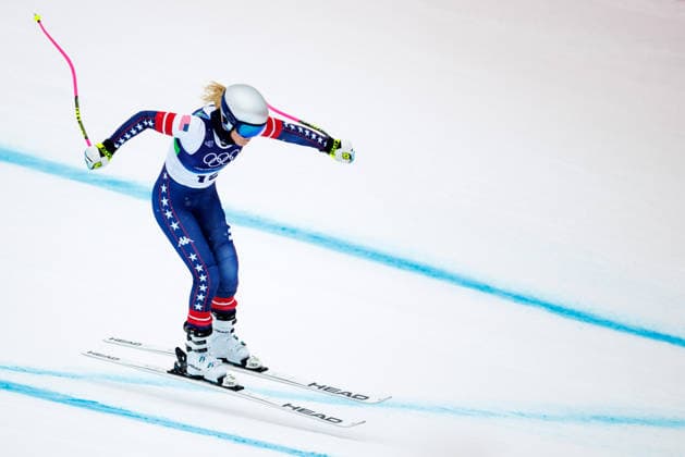 OLYMPICS - Winter Olympic Games, Olympische Spiele, Olympia, OS Milano Cortina 2026 CORTINA D AMPEZZO,ITALY,07.FEB.26 - OLYMPICS, ALPINE SKIING - Winter Olympic Games Milano Cortina 2026, preview, downhill training, women. Image shows Lindsey Vonn (USA).  GEPAxpictures xMaticxKlansek